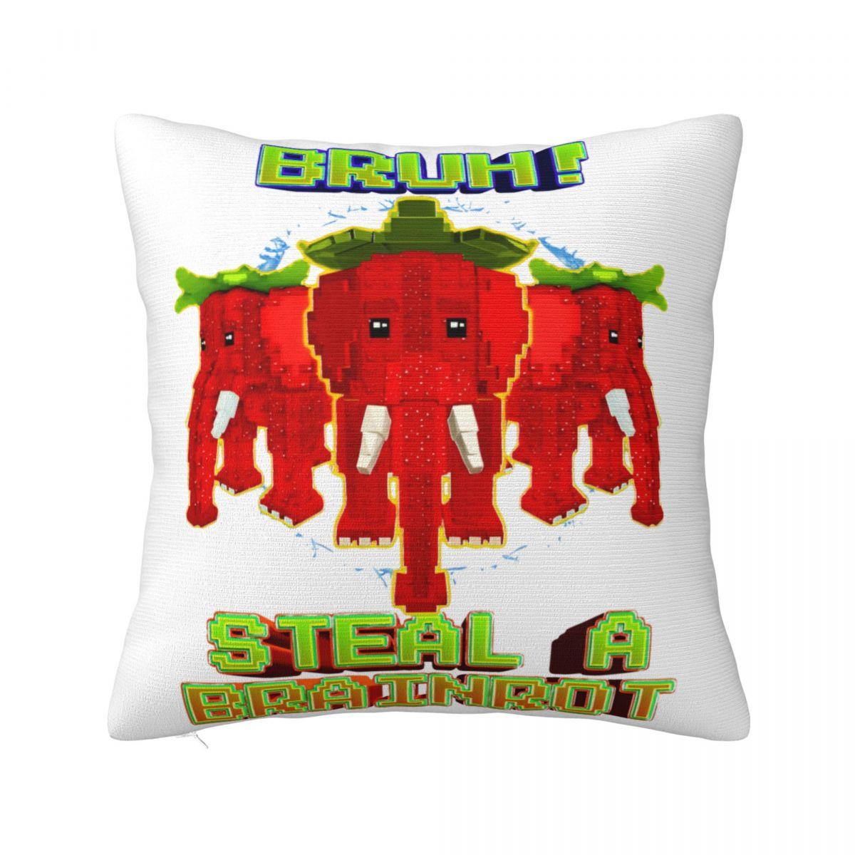 

Bruh Steal A Brainrot 67 Six Seven Funny Brainrot Meme Square Pillow Covers Home Cushion Case Creative Pillowcase 4040 30x30cm 12x12in