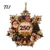 Indoor Outdoor Hanging Ornaments Snowflake Christmas Tree Ornament, Acrylic Holiday Decor Festive Decorations for Window Home Fireplace Display,