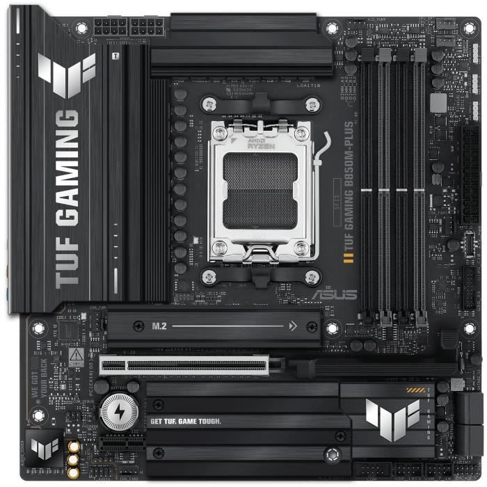 Carte mère - ASUS - TUF GAMING B850M-PLUS - AMD B850 - Emplacement AM5 micro ATX
