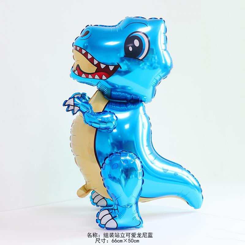 5pcs Dinosaur Aluminum Film Balloon, Triceratops Tyrannosaurus Rex Dinosaur Theme Party Decorative Balloon