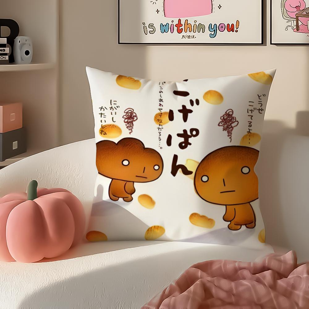 Japan Kawaii KKogepanS Cushion Cover Pillowcase Short Plush Invisible zipper Room Sofa Cushion Cover