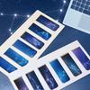 12 Pieces of Magnetic Bookmarks, Space and Starry Sky Bookmarks, Magnetic Folder Tags, Bookmarks, Book Enthusiasts