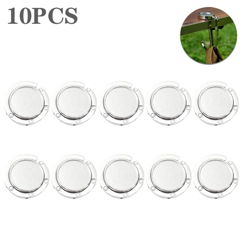 1-20PCS Handbag Hooks Folding Metal Table Bag Holders Portable Purse Hanger Unique Parts Accessories Multipurpose Non-Slip Hooks