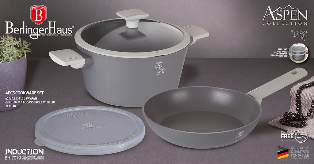 Titanium Pot And Frypan Berlinger Haus Bh-7079 Aspen