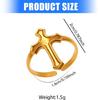 Simple Yet Stylish Adjustable Crosses Rings Stainless Steel Unisex Designs for Everyday