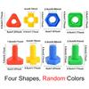 4PCS Matching Screw Random Mix Color DIY Plastic Nuts And Bolts Interactive Color Shape Cognition Montessori Educational Toy ZYF
