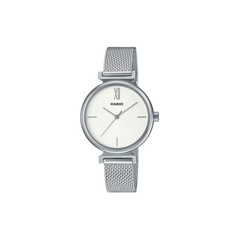 

Casio 30 meters waterproof quartz movement stainless steel strap Japanese and Korean watch 3830mm women s watch white dial LTP-2023VM-7C білий
