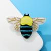 New Acrylic Cute Bee Brooches For Women Small Fashion Insect Pin Cartoon Design Suit Shirt Accessories High Quality