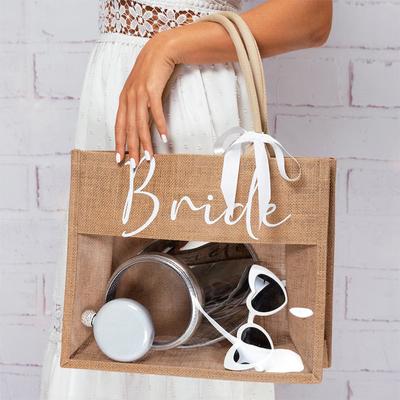 Bolsa de Praia Tote Casamento Noivado Festa de Despedida de Solteira Chá de Panela Lua de Mel Futura Sra. Noiva a Ser Proposta de Madrinha Presente