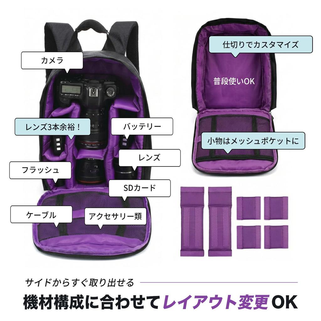 Camera Bag for DSLR and Mirrorless Outdoor and Red [Shandini] Backpack-style Cameras, Activities, Travel, Hiking,