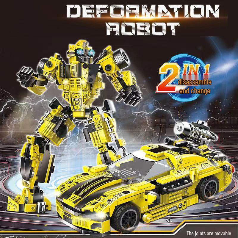 Compatible LEGO-Style Transforming Robot Mecha Gundam Warrior Building Blocks Toy for Boys