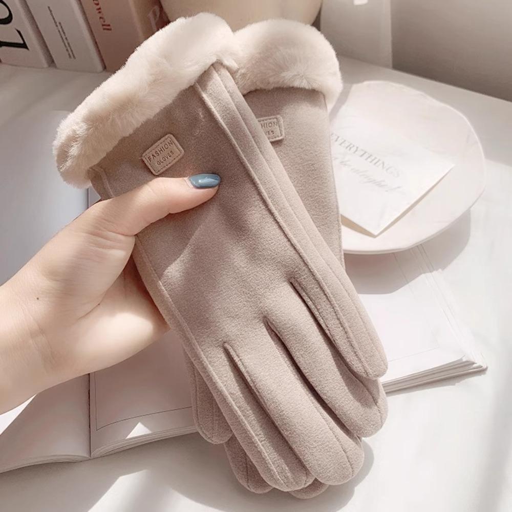 Thick Plush Gloves Soft Women Mittens Gift Winter Gloves  Girls