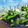 Compatible Military SWAT Armored Car Building Blocks - Educational Assembly Toy for Boys