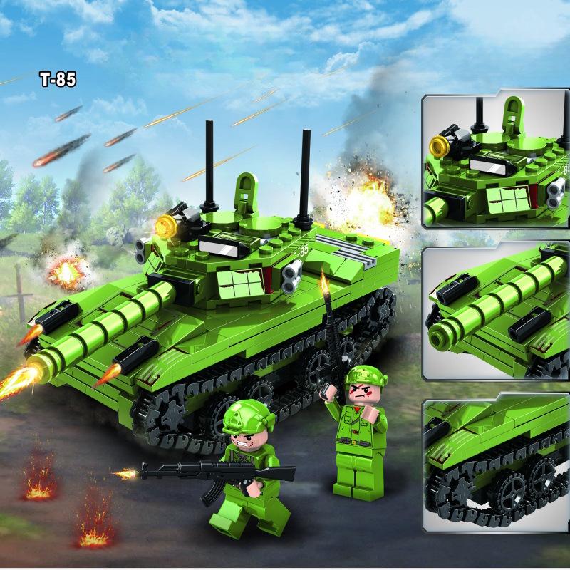 Compatible Military SWAT Armored Car Building Blocks - Educational Assembly Toy for Boys