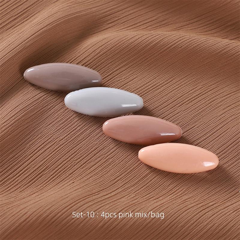 8Pcs/set High Quality Solid Color Plastic Brooch Needle Muslim Scarf Accessory Islamic Turban Safety Pins Elegantly Hijab Brooch