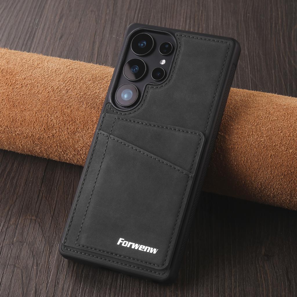 Leder Hülle für Samsung Galaxy S25 Edge S26 S24 Ultra S23 S22 S21 Plus S20 FE A16 A36 A56 A15 A35 A55 A54 A14 A17 Handy Hülle