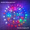 5Pcs Wireless Power Supply Transmitter Coil 5V USB Receiver LED Light Induction Lamp for Model Robot Toys Sand Table