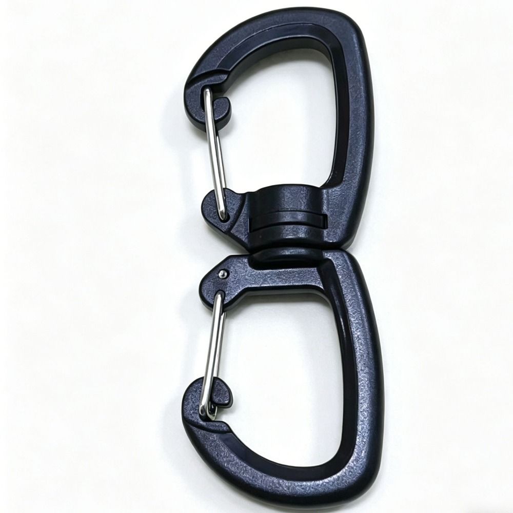 5pcs POM Backpacks Carabiner with 360 Degree Swivels Camping Double Hook New Backpacks Buckles