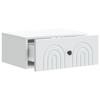 Wall Mounted Nightstand Set 2 pcs White 49 x 34.5 x 20 cm