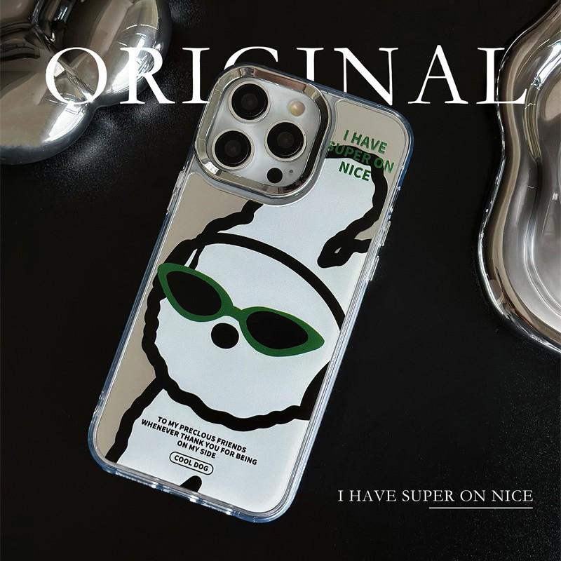 

Чехол Zhitai Cartoon Three-in-One Mirror для iPhone 12–15 Pro/Max iPhone 7 Plus/8 Plus