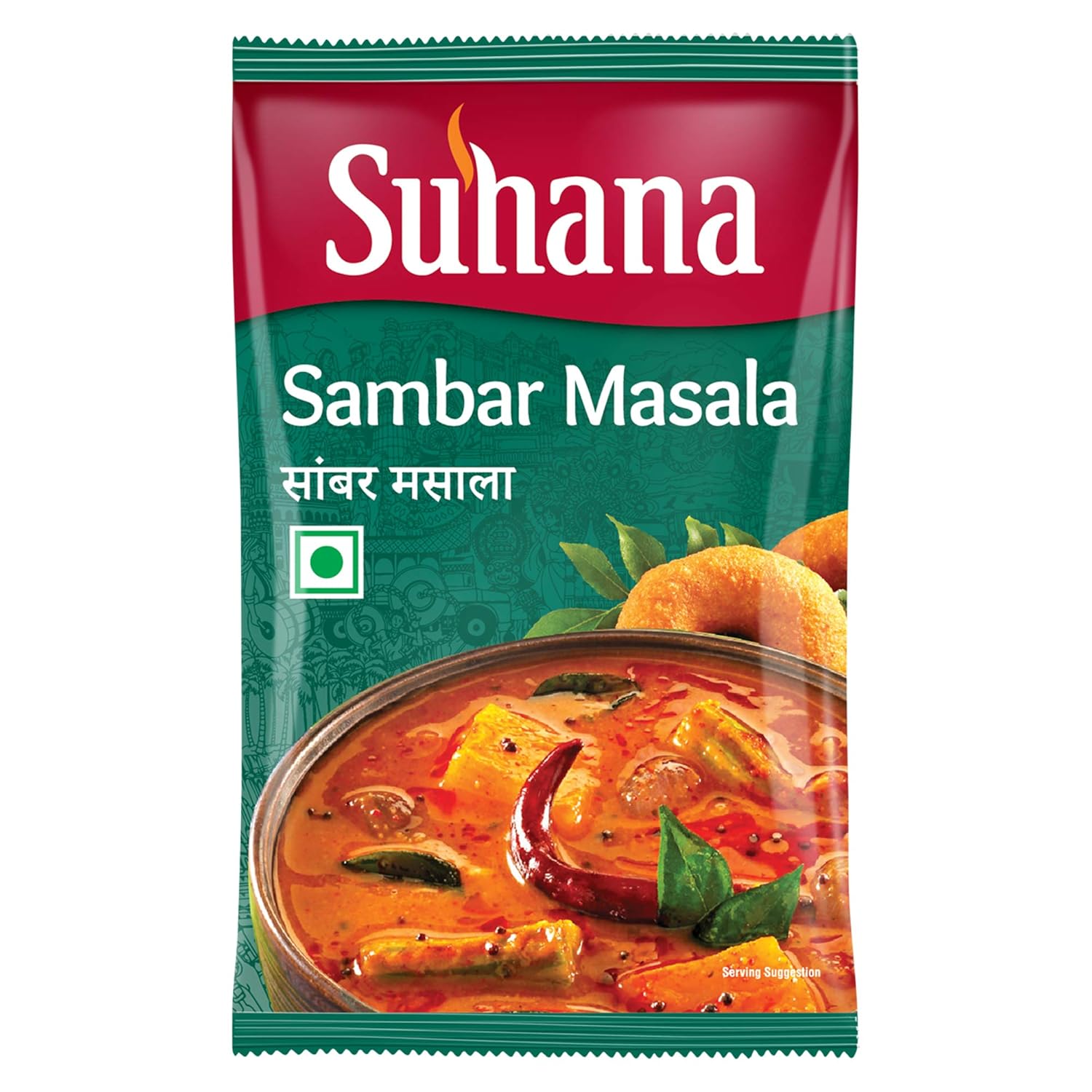 

Suhana Sambar Masala 200 g Pouch x 2 South Indian Spice Mix Restaurant Style Instant Curry Masala Easy Cooking Aromatic