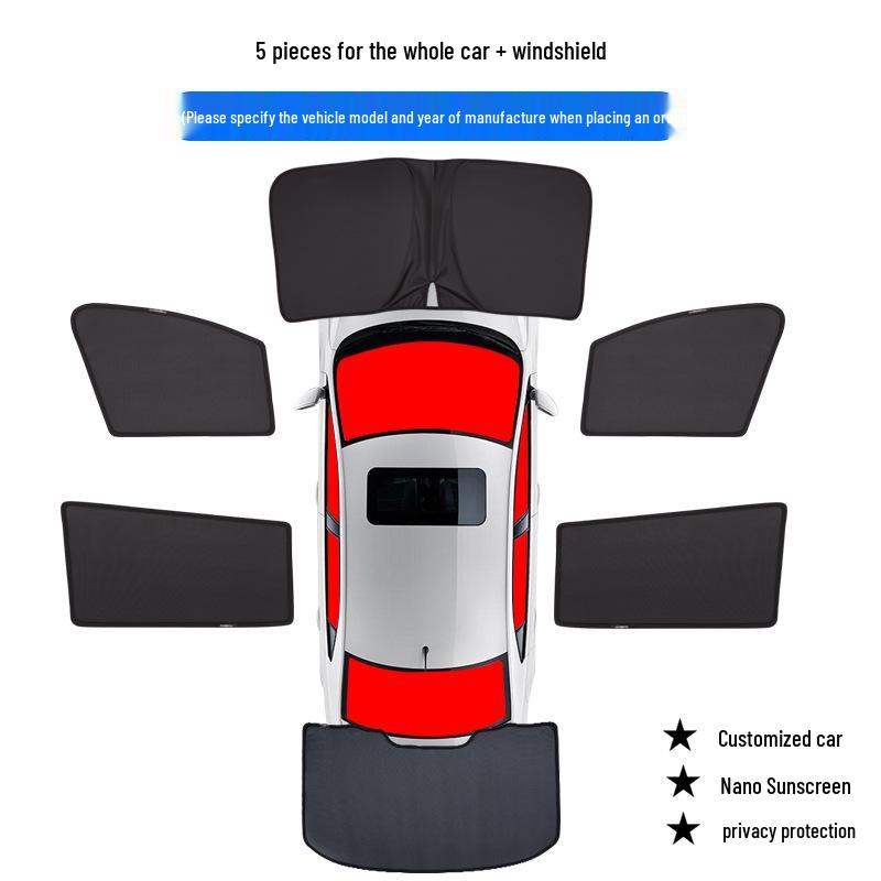 Toyota-CHR Magnetic Sunshade Curtains for Car Windows