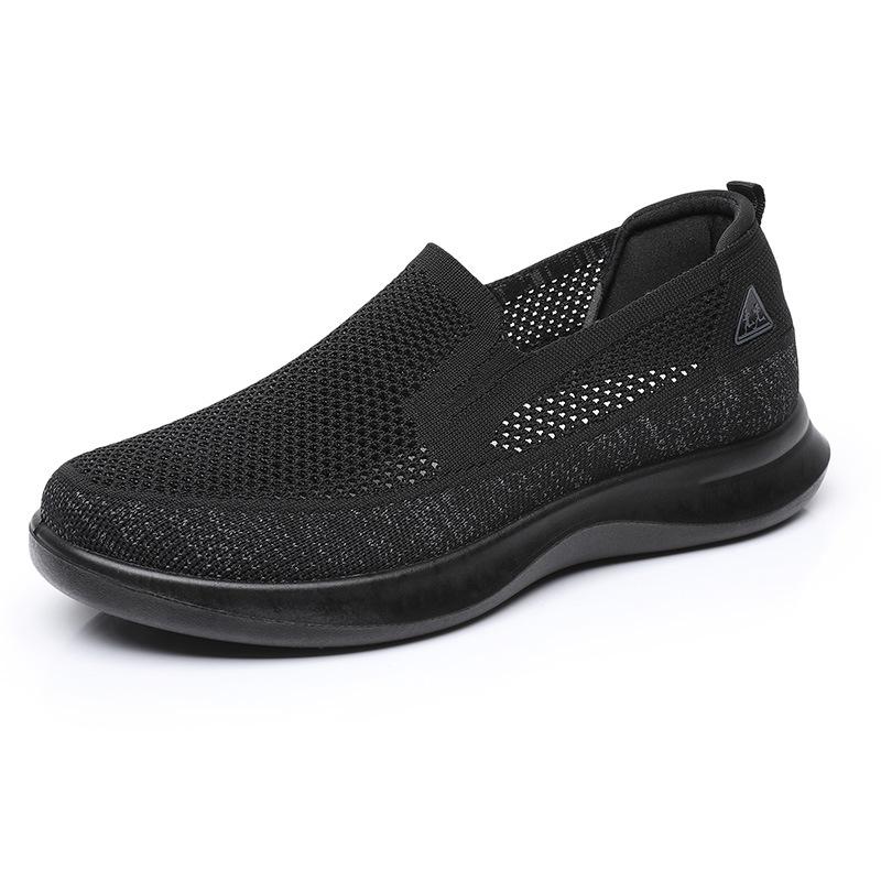 Shoes Men's comfortable and breathable thick-soled sneakers One pedal Soft sole Lightweight non-slip outdoor dad shoes Spring and Autumn new models