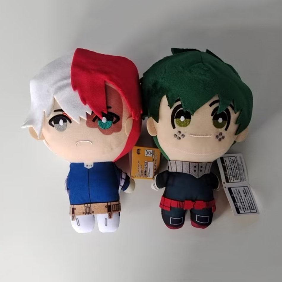 23-25CM My Hero Academia Anime Izuku Midoriya Katsuki Bakugou Shouto Todoroki Plush Pendant Toy Soft Plush Doll Gift