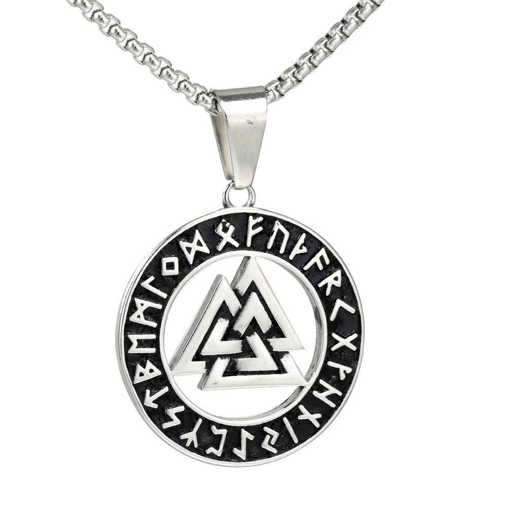 Hip-hop Retro Necklace Men's Trendy Cool Style Pendant Chain