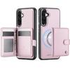Brieftaschenhülle für Samsung Galaxy A56 A55 A54 A53 A52 A36 A35 A26 A25 A24 A17 A16, Premium 2-in-1 Abnehmbarer Magnetischer Kartenhalter