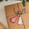 12pcs Christmas Tree Ornaments Set,Contemporary Style Wooden Hanging Decorations,Adjustable Festive Pendants,with No Feathers,for Home,Holiday Decor,