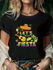Cinco De Mayo Mexican Guitar Print Women T Shirt Summer Fashion Short Sleeved Tshirt Tee Tops Printed Oneck Casual Tshirt