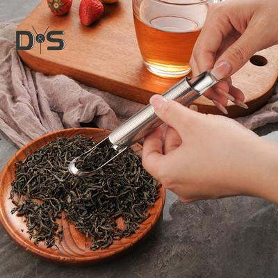 Infusor de té Premium reutilizable, sin óxido, filtro de malla fina de calidad alimentaria, colador de barra de té de acero inoxidable para té de hojas sueltas