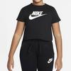 Nike Logo Print Casual Short Sleeve T-Shirt Kids Tops Black DA6925-012