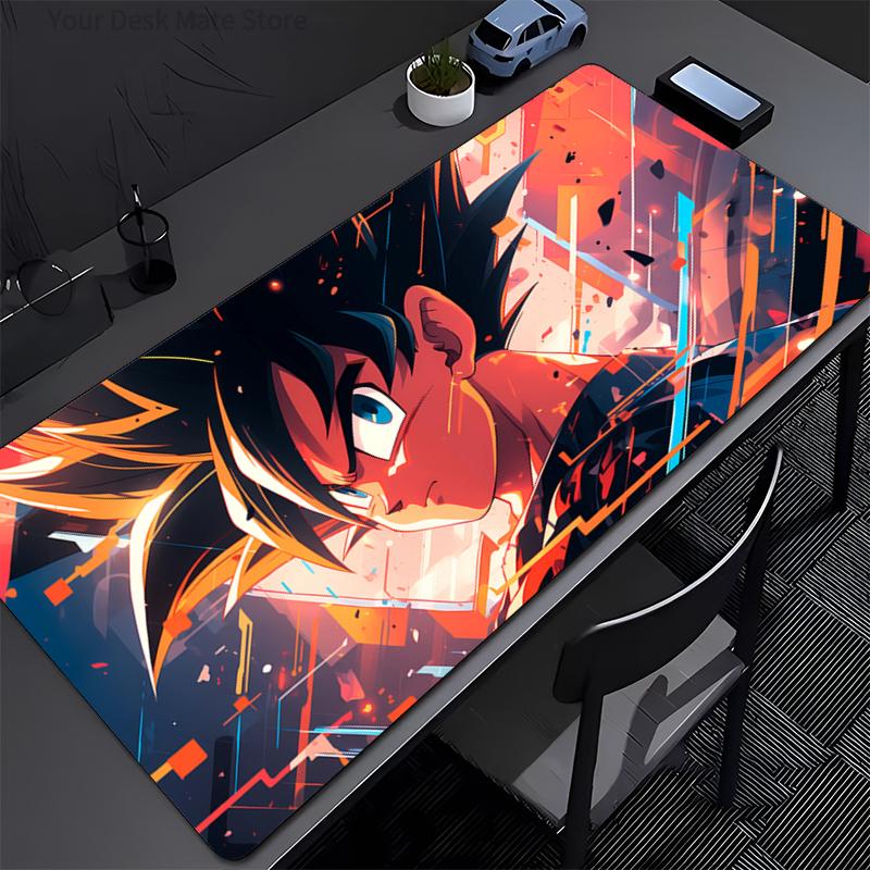 Mauspad Groß Dragon Ball Gamer Tastaturmatte Pads Gaming Schreibtischschutz Laptops Mauspads Schreibtischmatte PC Teppich HD Anime Mauspads