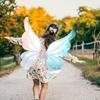Creative LED Electric Butterfly Wings Fluttering Wings Glowing Electric Fairy Wings  Party