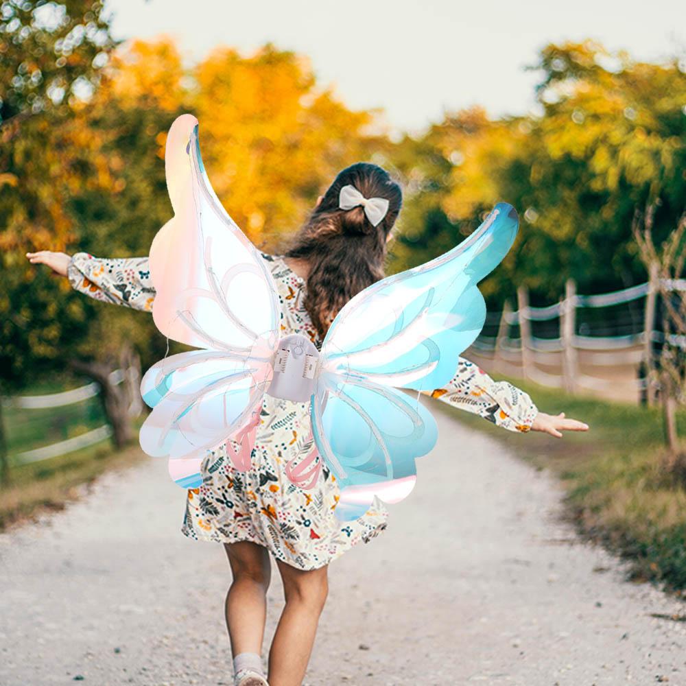 Creative LED Electric Butterfly Wings Fluttering Wings Glowing Electric Fairy Wings Party