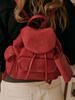 Allincomplete Nube Suede Mini Backpack (Red)
