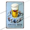 Vintage Beer Metal Tin Sign Rectangular Iron Wall Art Home Decor 20x30 Cm