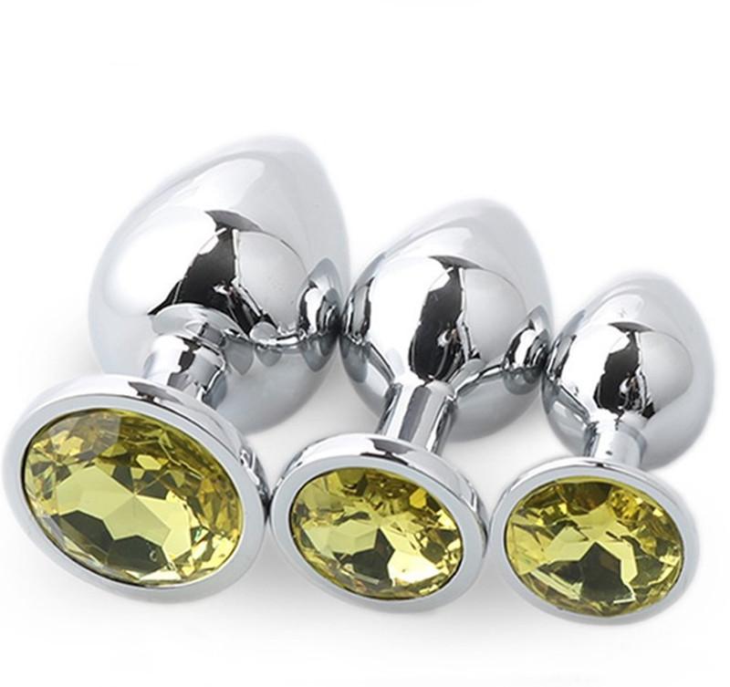 3 Teile/satz Metall Anal Plug Anal Stimulation Edelstahl Butt Plug Sex Spielzeug Für Frauen/Männer/Paare Masturbator erwachsene Spiel S/M/L