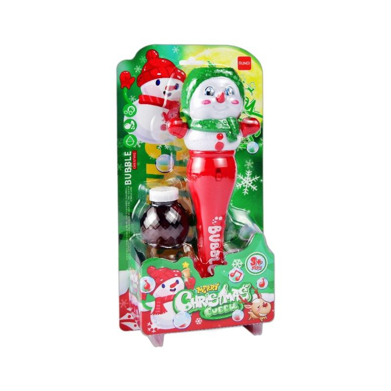 Electric Bubble Machine Halloween Bubble Light Pumpkin Magic Wand Children's Santa Claus Toy Gift