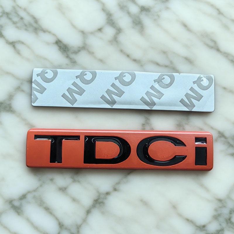 ABAB1 1PC 3d Metal TDCi Logo Car Rear Trunk Sticker Front Grille Badge Emblem for MK3 MK2 TDCi Accessories