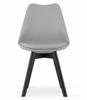 Scandinavian Modern Dining Chair Mileo Premium Dark Gray Eco