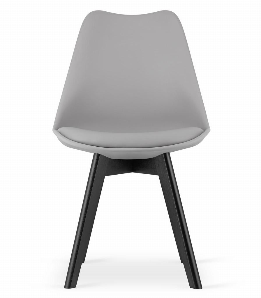 Scandinavian Modern Dining Chair Mileo Premium Dark Gray Eco