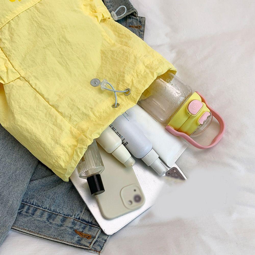 Travel Outdoor Drawstring Backpack Dopamine Color Hiking Shoulder Bag Fruit Nylon Backpack  Girls