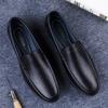 Fashion Genuine Leather Men's Loafers Handmade Slip on Flats Leisure Walk Male Casual Shoes Business Moccasins Versatile Driving Shoes