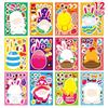 Anime-Inspired Easter Puzzle: Cute Cartoon Animal Face Stickers for Kids & Parents