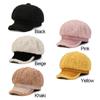 Autumn Winter Women Girls Octagonal Baseball Hat Wool Thicken Beret Warm Winter Cap