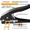 Enhanced Flat & Angled Edge Banding Hole Punch Pliers - Metal Handle, Smooth Operation