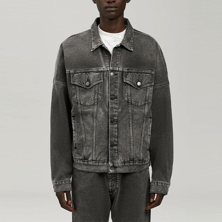 Palm Angels Logo-print Denim Jacket PMYE006C99DEN0011001